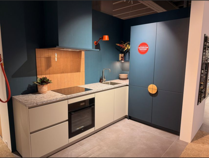 Showroomkeuken - Mira Kiezelgrijs Savino Diepblauw - Zutphen 06