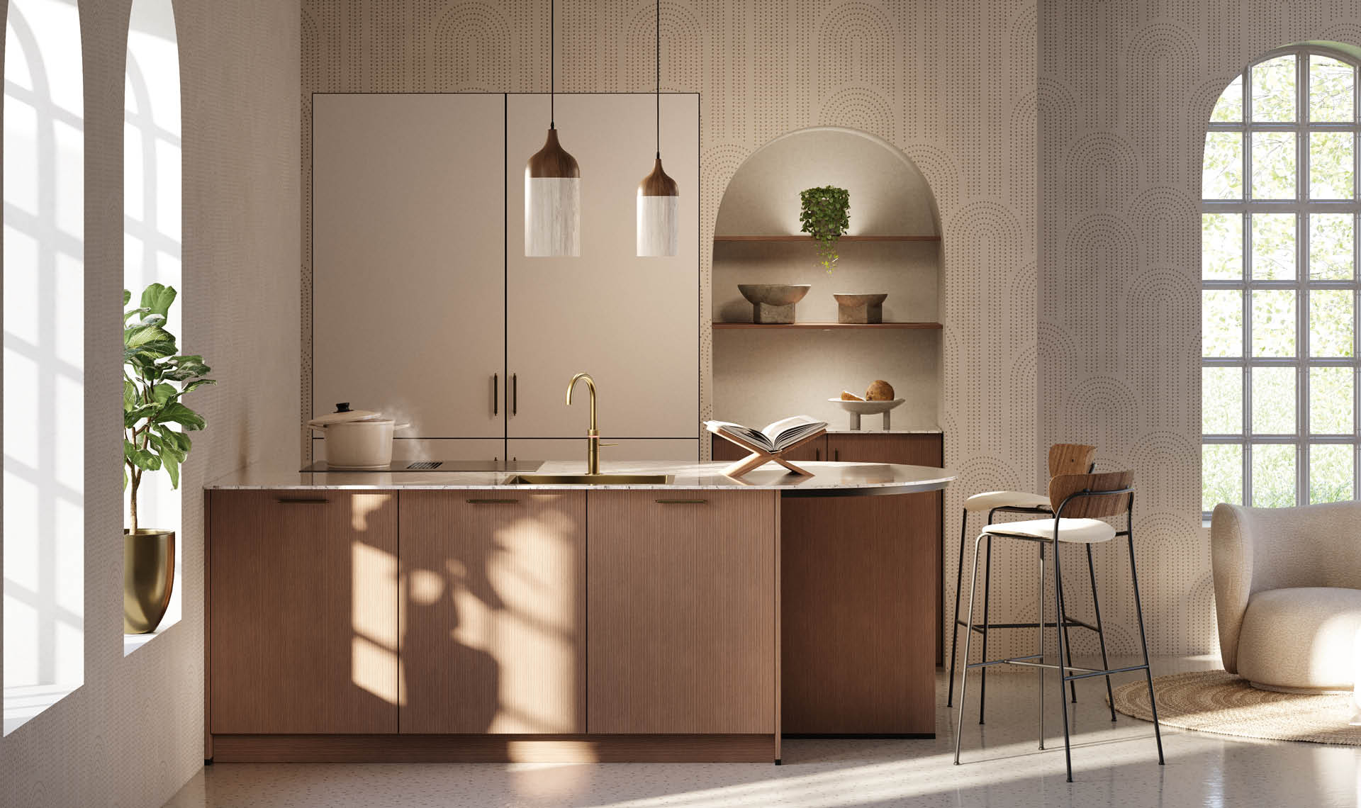Showroomfoto van Roermond met kerncollectie keuken - nog aanpassen!