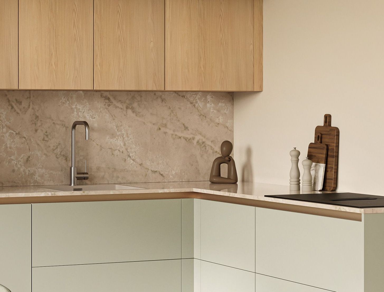 Keuken Sevilla jade met accessoires