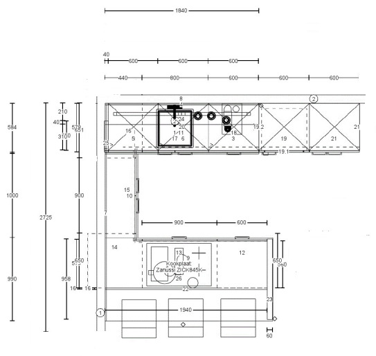 Plattegrond Franchetti